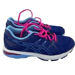 ASICS GT-Xpress Blue/Pink Running Shoe Women 9.5 Gel-Cushioned